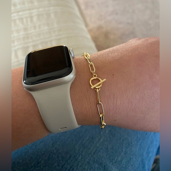 ✨Gold Plated Paperclip Bracelet with toggle - Picture 3 of 3